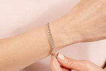 Load image into Gallery viewer, Timeless Three Prong Diamond Tennis Bracelet with 10.00 ct.(finished) 4.3mm - Luxury Time NYC