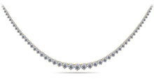 Load image into Gallery viewer, Timeless Three Prong Diamond Tennis Diamond Necklace with 10.00 ct.(finished) - Luxury Time NYC