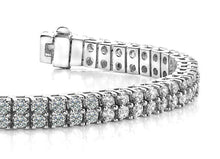 Load image into Gallery viewer, Timeless Two Row Diamond Tennis Bracelet Lab - Grown Diamond with 10.50 ct.(finished) 3.0mm - Luxury Time NYC