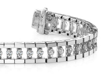 Load image into Gallery viewer, Track Link Diamond Bracelet with 1.06 ct.(finished) 1.7mm - Luxury Time NYC