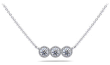 Load image into Gallery viewer, Triple Brilliance Diamond Necklace Lab - Grown Diamond with 1.00 ct.(finished) 1.1mm, 4mm - Luxury Time NYC