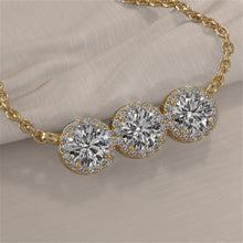 Load image into Gallery viewer, Triple Brilliance Diamond Necklace with 1.00 ct.(finished) 1.1mm, 4mm - Luxury Time NYC