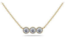 Load image into Gallery viewer, Triple Brilliance Diamond Necklace with 1.00 ct.(finished) 1.1mm, 4mm - Luxury Time NYC