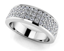 Load image into Gallery viewer, Triple Channel Diamond Band with 0.72 ct.(finished) 1.4mm - Luxury Time NYC