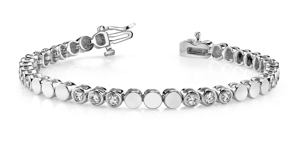 Triple Diamond Bracelet with 0.96 ct.(finished) 2.25mm - Luxury Time NYC