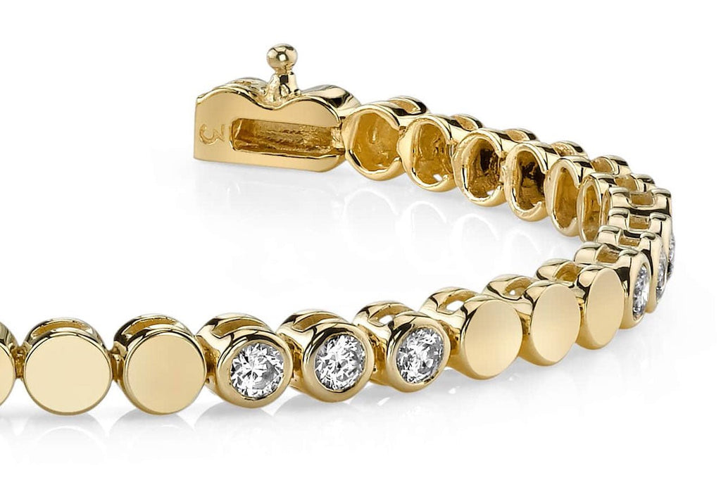 Triple Diamond Bracelet with 0.96 ct.(finished) 2.25mm - Luxury Time NYC