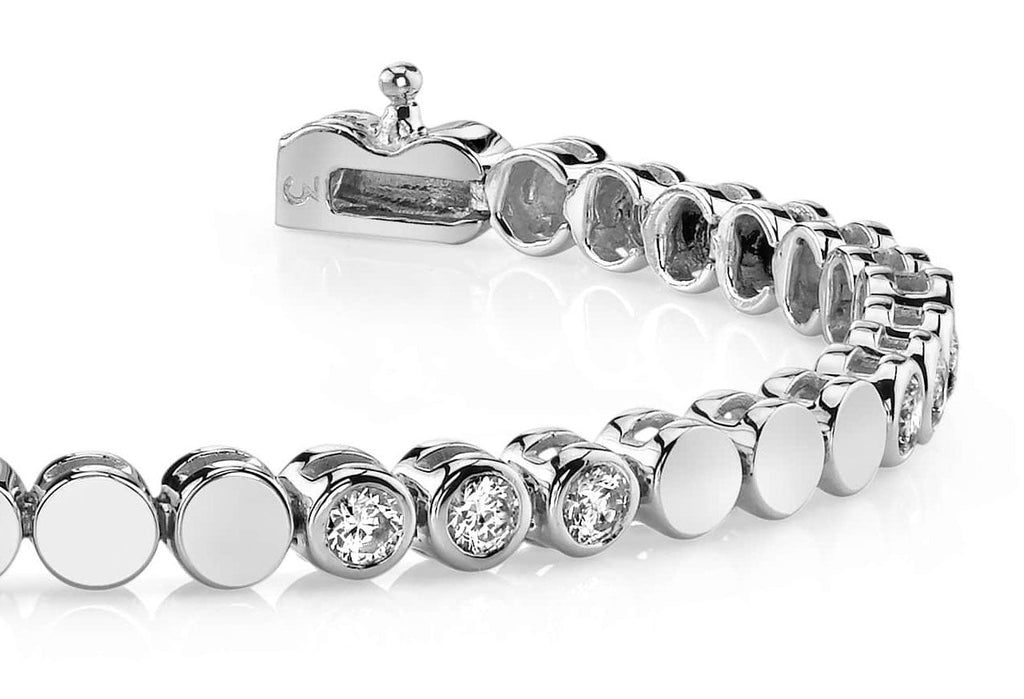 Triple Diamond Bracelet with 0.96 ct.(finished) 2.25mm - Luxury Time NYC