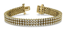 Load image into Gallery viewer, Triple Strand Diamond Bracelet with 6.34 ct.(finished) 2.0mm - Luxury Time NYC