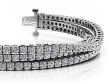 Load image into Gallery viewer, Triple Strand Flexible Diamond Tennis Bracelet Lab - Grown Diamond with 3.65 ct.(finished) 1.5mm - Luxury Time NYC