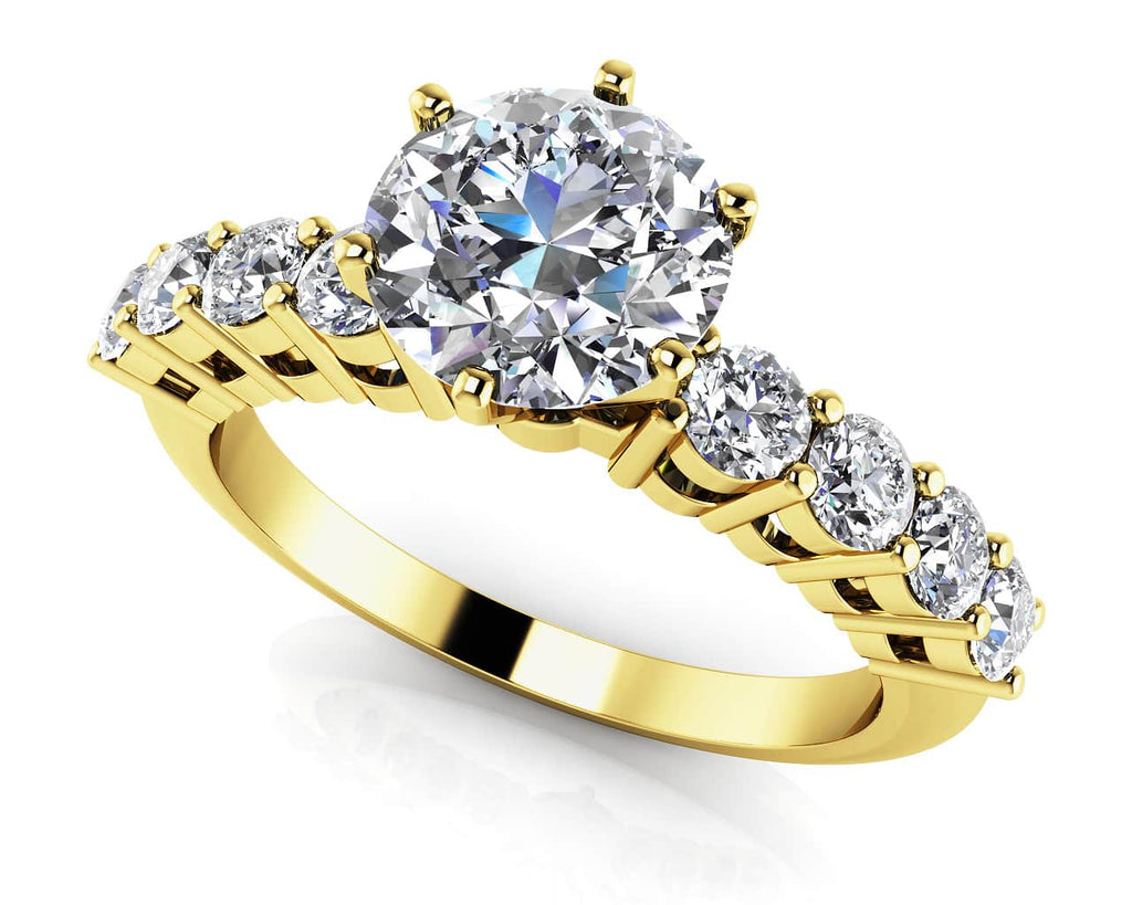 True Romance Diamond Engagement Ring with 0.98 ct. (0.50 ct. center diamond) - Luxury Time NYC