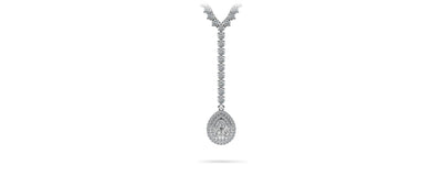 True Romance Diamond Lab - Grown Diamond Necklace with 8.81 ct.(finished) 7x5mm, 1mm, 2.2mm - Luxury Time NYC