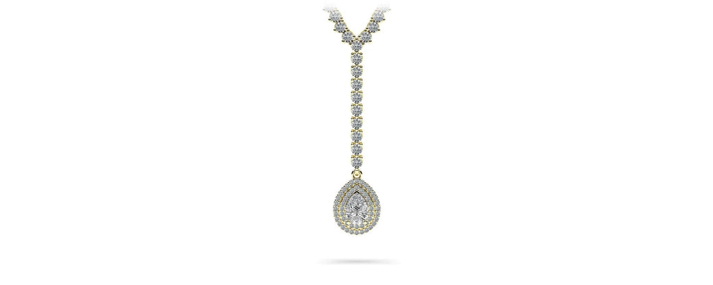 True Romance Diamond Lab - Grown Diamond Necklace with 8.81 ct.(finished) 7x5mm, 1mm, 2.2mm - Luxury Time NYC