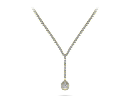 True Romance Diamond Lab - Grown Diamond Necklace with 8.81 ct.(finished) 7x5mm, 1mm, 2.2mm - Luxury Time NYC