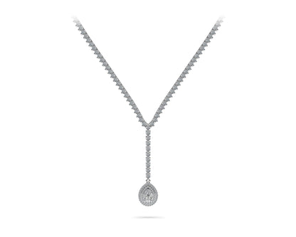 True Romance Diamond Necklace with 8.81 ct.(finished) 7x5mm, 1mm, 2.2mm - Luxury Time NYC