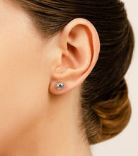 Load image into Gallery viewer, Tulip Diamond Stud Earrings with 0.25 ct.(finished) 3.2mm - Luxury Time NYC