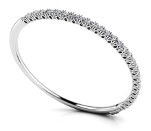 Load image into Gallery viewer, Tulip Edge Diamond Bangle Bracelet with 1.74 ct.(finished) 2.5mm - Luxury Time NYC