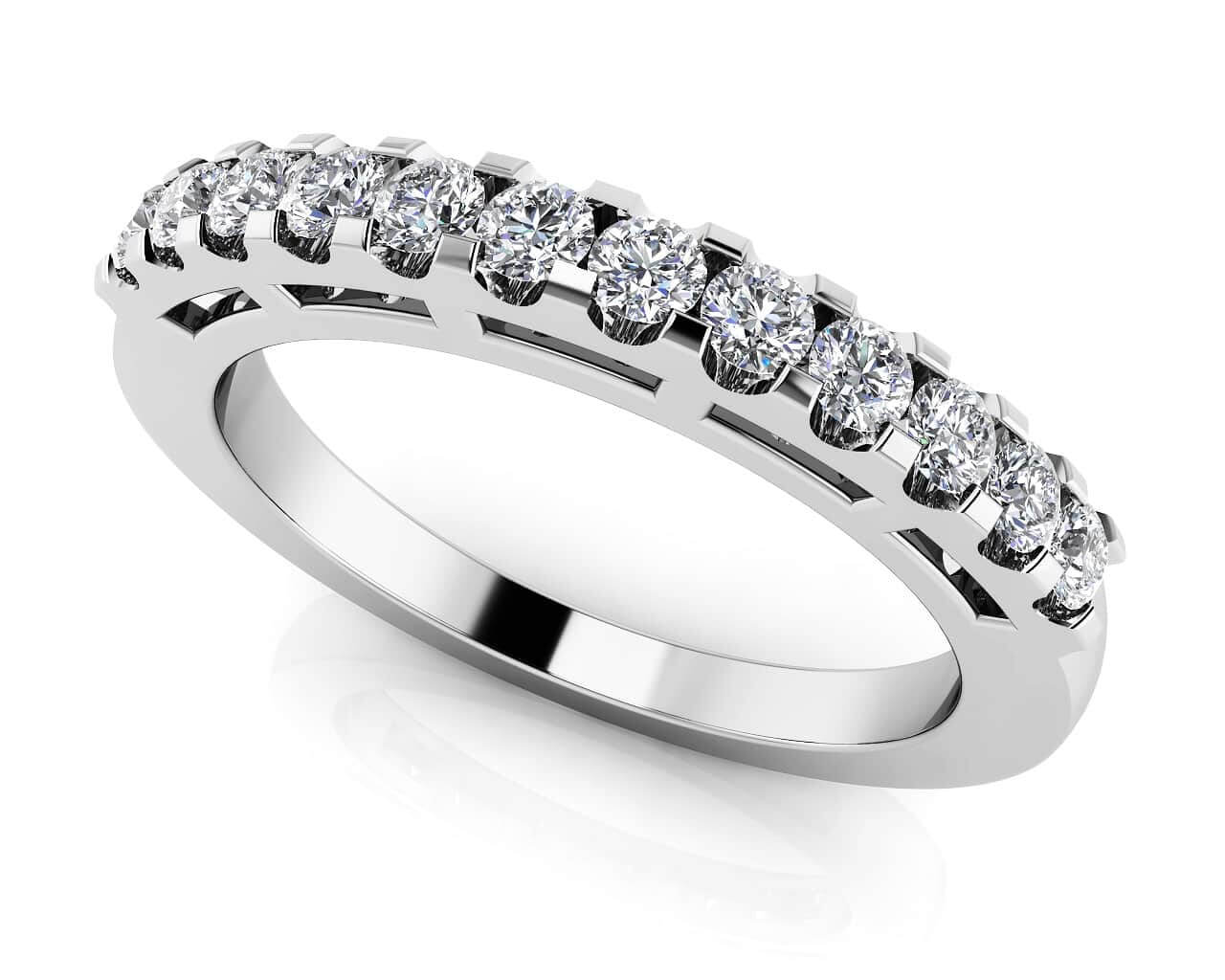 Twelve Across Diamond Band with 0.40 ct.(finished) 2mm - Luxury Time NYC