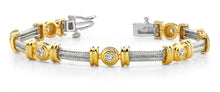 Load image into Gallery viewer, Twisted Rope Link Diamond Bracelet with 0.70 ct.(finished) 3.0mm - Luxury Time NYC