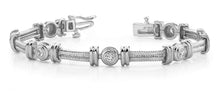 Load image into Gallery viewer, Twisted Rope Link Diamond Bracelet with 0.70 ct.(finished) 3.0mm - Luxury Time NYC