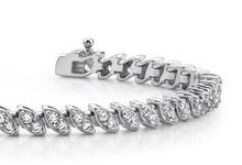 Load image into Gallery viewer, Two Peas In A Pod Diamond Bracelet with 4.00 ct.(finished) 2.25mm - Luxury Time NYC