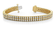 Load image into Gallery viewer, Two Row Diamond Bracelet with 5.00 ct.(finished) 2.2mm - Luxury Time NYC