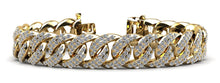 Load image into Gallery viewer, Two Rows Women Link Diamond Bracelet with 5.92 ct.(finished) 1.3mm - Luxury Time NYC