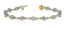 Load image into Gallery viewer, Two Tone Triple Diamond Bracelet with 1.47 ct.(finished) 1.6mm, 2.5mm - Luxury Time NYC