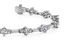 Load image into Gallery viewer, Two Tone Triple Diamond Bracelet with 1.47 ct.(finished) 1.6mm, 2.5mm - Luxury Time NYC