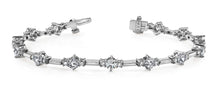 Load image into Gallery viewer, Two Tone Triple Diamond Bracelet with 1.93 ct.(finished) 1.8mm, 2.8mm - Luxury Time NYC