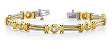 Load image into Gallery viewer, Two Tone Twisted Rope Diamond Bracelet with 0.70 ct.(finished) 3.0mm - Luxury Time NYC