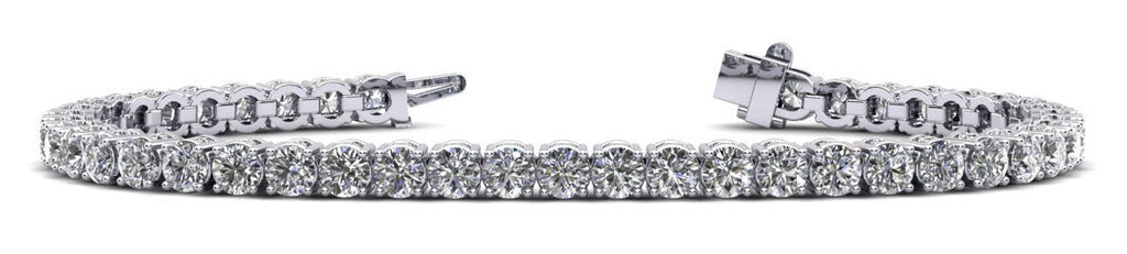 Ultimate Tennis Bracelet with Side Stones Diamond with 6.96 ct.(finished) 1.3mm, 3mm - Luxury Time NYC