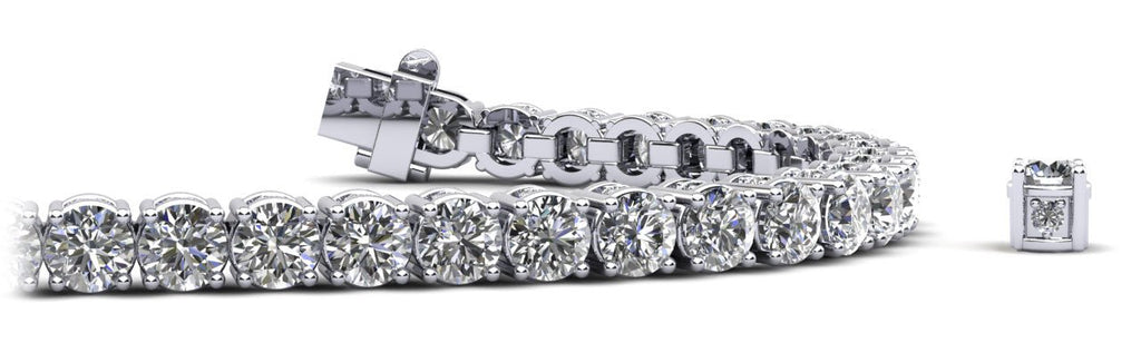 Ultimate Tennis Bracelet with Side Stones Lab - Grown Diamond with 4.76 ct.(finished) 1.2mm, 2.5mm - Luxury Time NYC