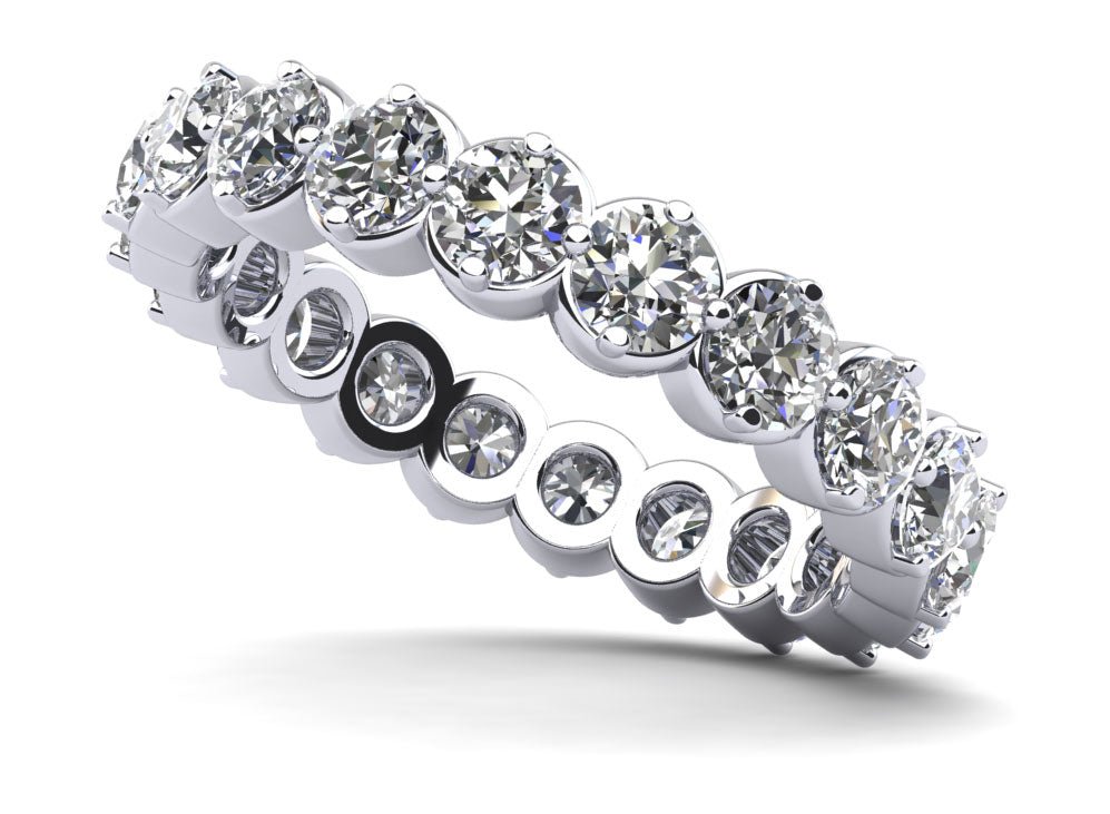 Uniquely Elegant Eternity Diamond Ring with 0.92 ct.(finished) 2mm - Luxury Time NYC