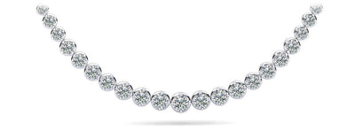Uniquely Elegant Tennis Lab - Grown Diamond Necklace with 14.90 ct.(finished) - Luxury Time NYC