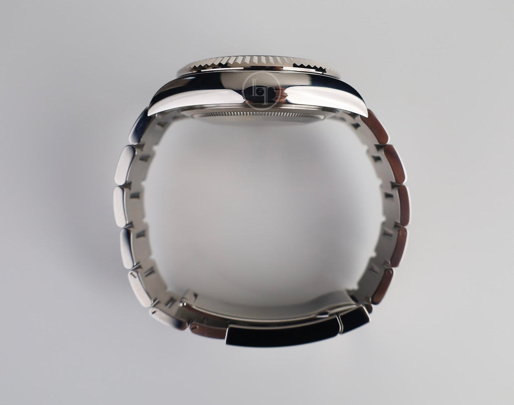 Rolex Sky-Dweller White Gold/Steel Mint Green Index Dial Oyster Bracelet Watch - 336934