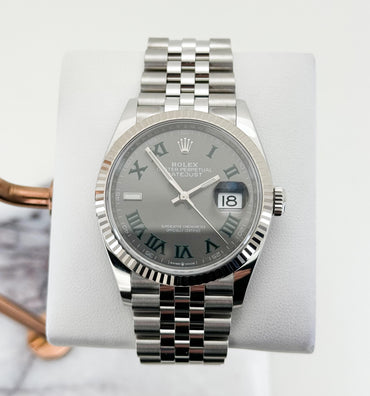 Rolex White Rolesor Datejust 36 - Slate Roman Dial - 126234