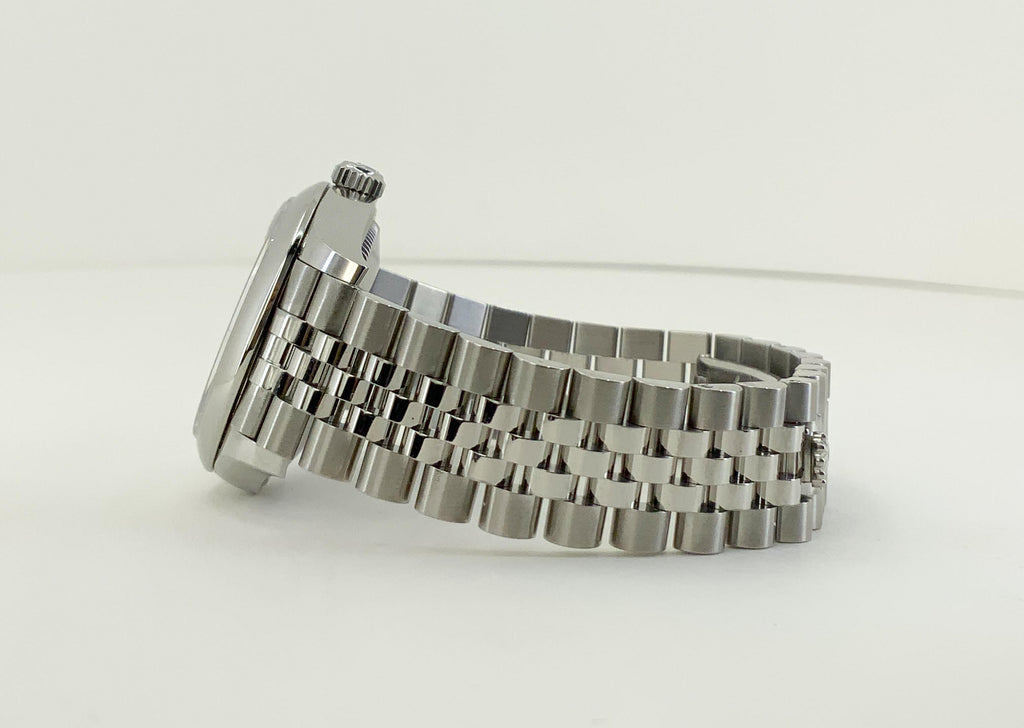 Rolex Steel and White Gold Datejust 31 Watch - Domed Bezel - Black Roman Dial - Jubilee Bracelet - 2020 Release - 278240 bkrj