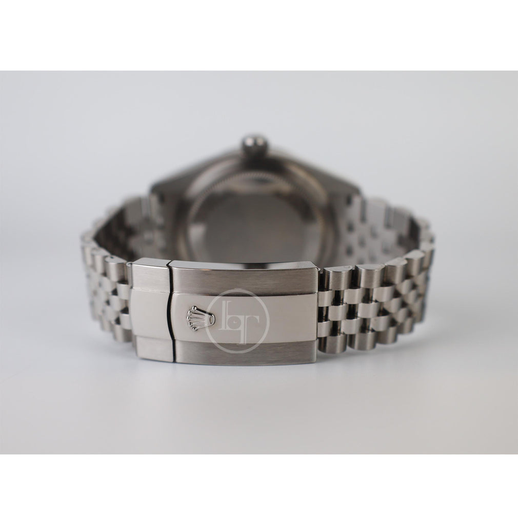 Rolex Oyster Perpetual White Rolesor Sky-Dweller Watch - Blue Index Dial - Jubilee Bracelet - 326934 blij