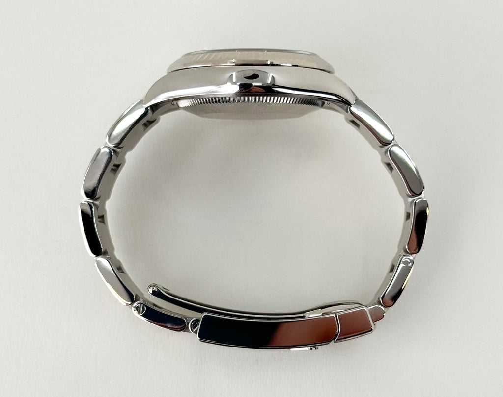 Rolex Steel and White Gold Datejust 31 Watch - Fluted Bezel - Mint Green Index Dial - Oyster Bracelet - 278274 mgio