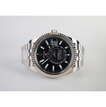 Load image into Gallery viewer, Rolex Oyster Perpetual White Rolesor Sky-Dweller Watch - Black Index Dial - Jubilee Bracelet - 326934 bkij