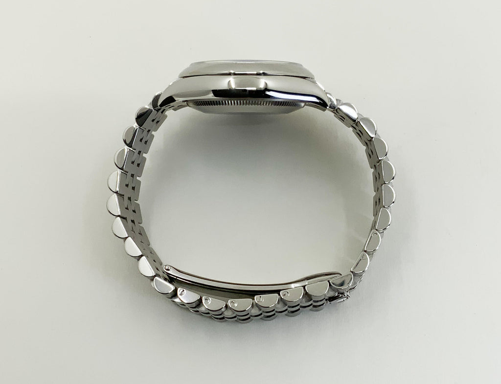 Rolex Steel and White Gold Datejust 31 Watch - Domed Bezel - Black Roman Dial - Jubilee Bracelet - 2020 Release - 278240 bkrj