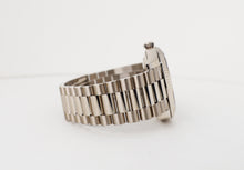 Load image into Gallery viewer, Rolex White Gold Day-Date 40 Watch - Fluted Bezel - Olive Green Bevelled Roman Dial - President Bracelet - 228239 ogrp