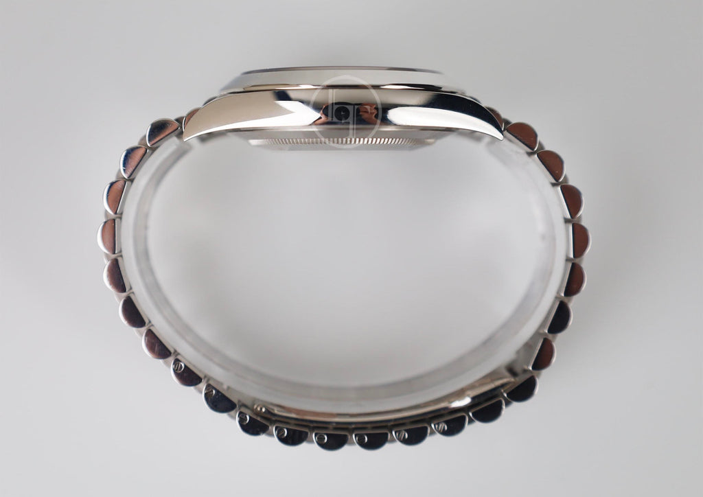 Rolex Day-Date 40 Platinum Ice Blue Diamond Dial & Smooth Bezel President Bracelet 228206 -