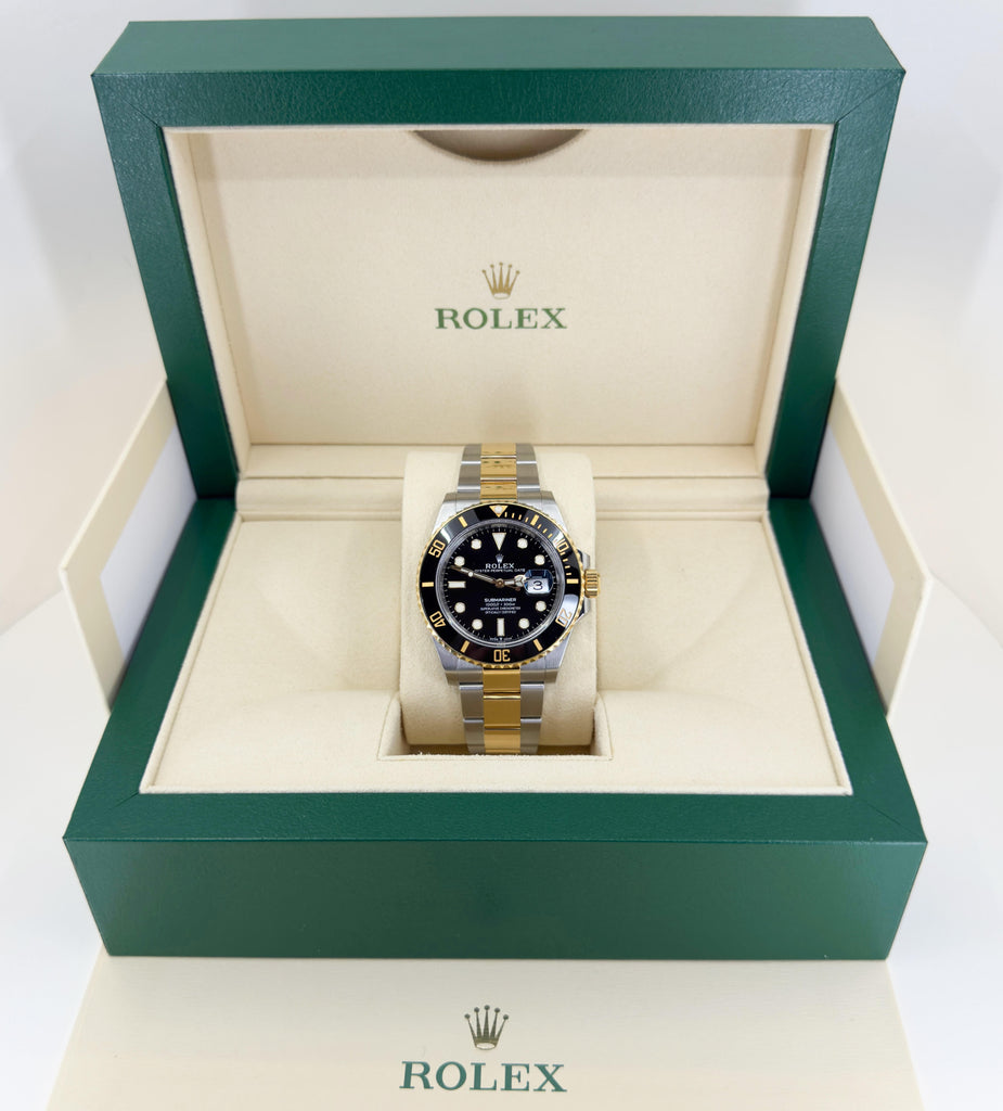 Rolex Steel and Gold Submariner Date Watch - Black Bezel - Black Dial - 2020 Release - 126613LN