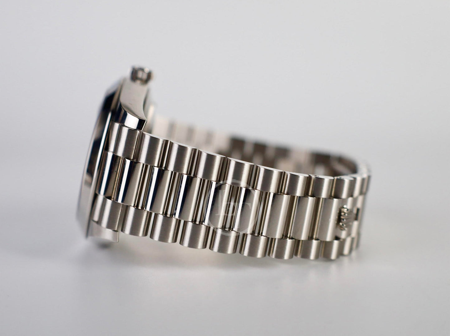 Rolex Day-Date 40 Platinum Ice Blue Diamond Dial & Smooth Bezel President Bracelet 228206 -