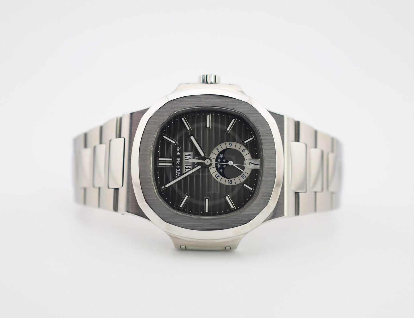 Patek Philippe Nautilus Annual Calendar Moon Phases Stainless Steel Grey Dial | 5726/1A-001