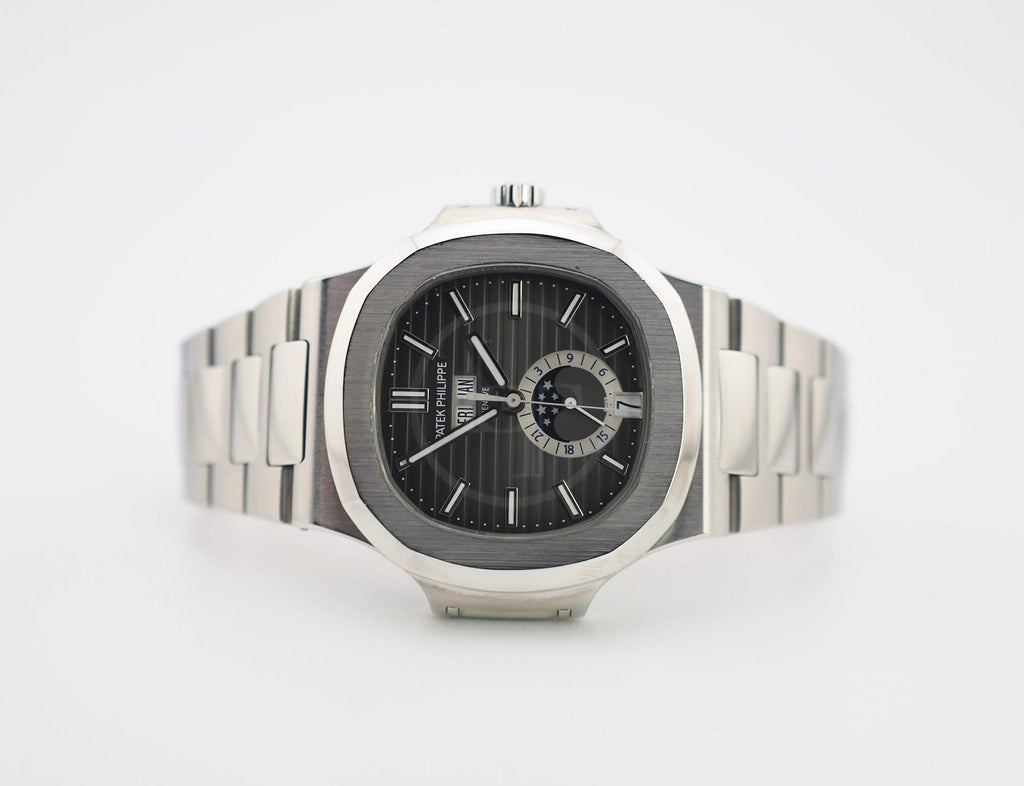 Patek Philippe Nautilus Annual Calendar Moon Phases Stainless Steel Grey Dial | 5726/1A-001
