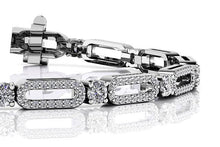 Load image into Gallery viewer, Victorian Capsule Link Diamond Bracelet with 2.54 ct.(finished) 1mm, 3mm - Luxury Time NYC