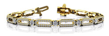 Load image into Gallery viewer, Victorian Capsule Link Diamond Bracelet with 2.54 ct.(finished) 1mm, 3mm - Luxury Time NYC