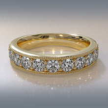 Load image into Gallery viewer, Vintage Diamond Anniversary Diamond Ring with 0.34 ct.(finished) 1.6mm - Luxury Time NYC